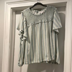 Lauren Conrad flutter sleeve top